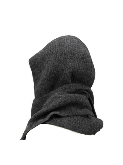 Hooded Scarf with Logo Sciarpe & Foulard