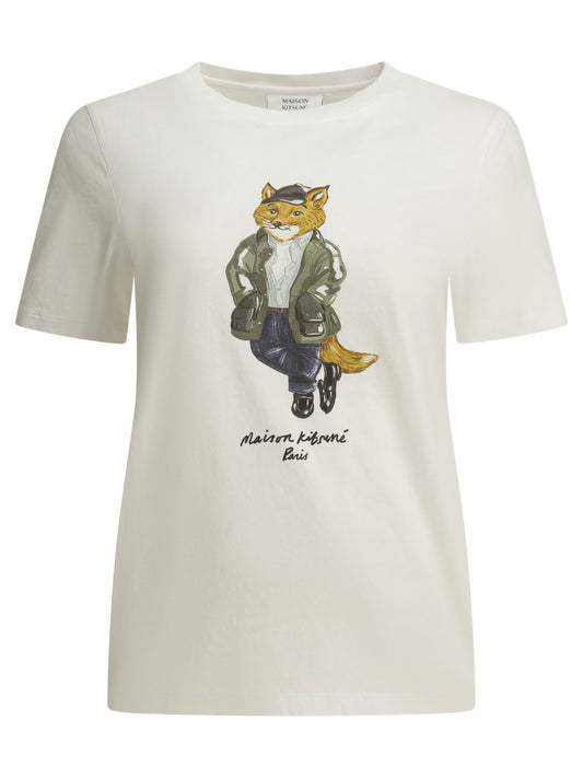 "Weekend Fox" Crew-Neck T-Shirt T-shirts