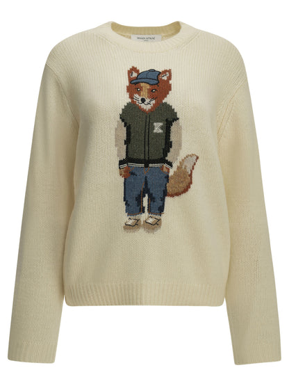 "Dressed Fox" Crew-Neck Sweater Knitwear