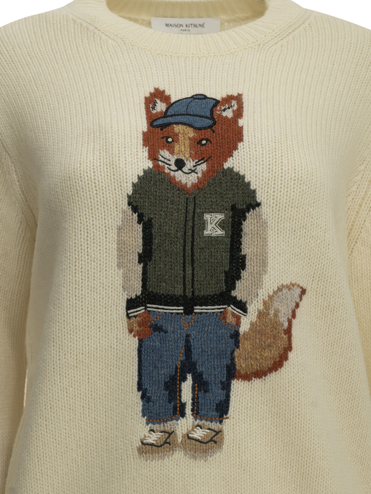 "Dressed Fox" Crew-Neck Sweater Knitwear