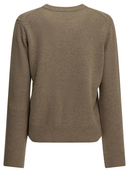 "Fox Head" Crew-Neck Sweater Knitwear