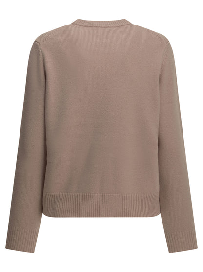 "Fox Head" Crew-Neck Sweater Knitwear