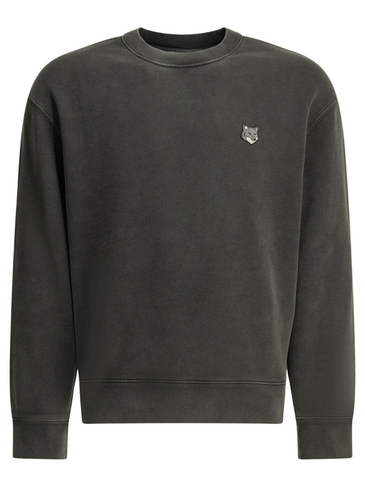 "Fox Head Faded" Crew Neck Sweatshirt Sweatshirts