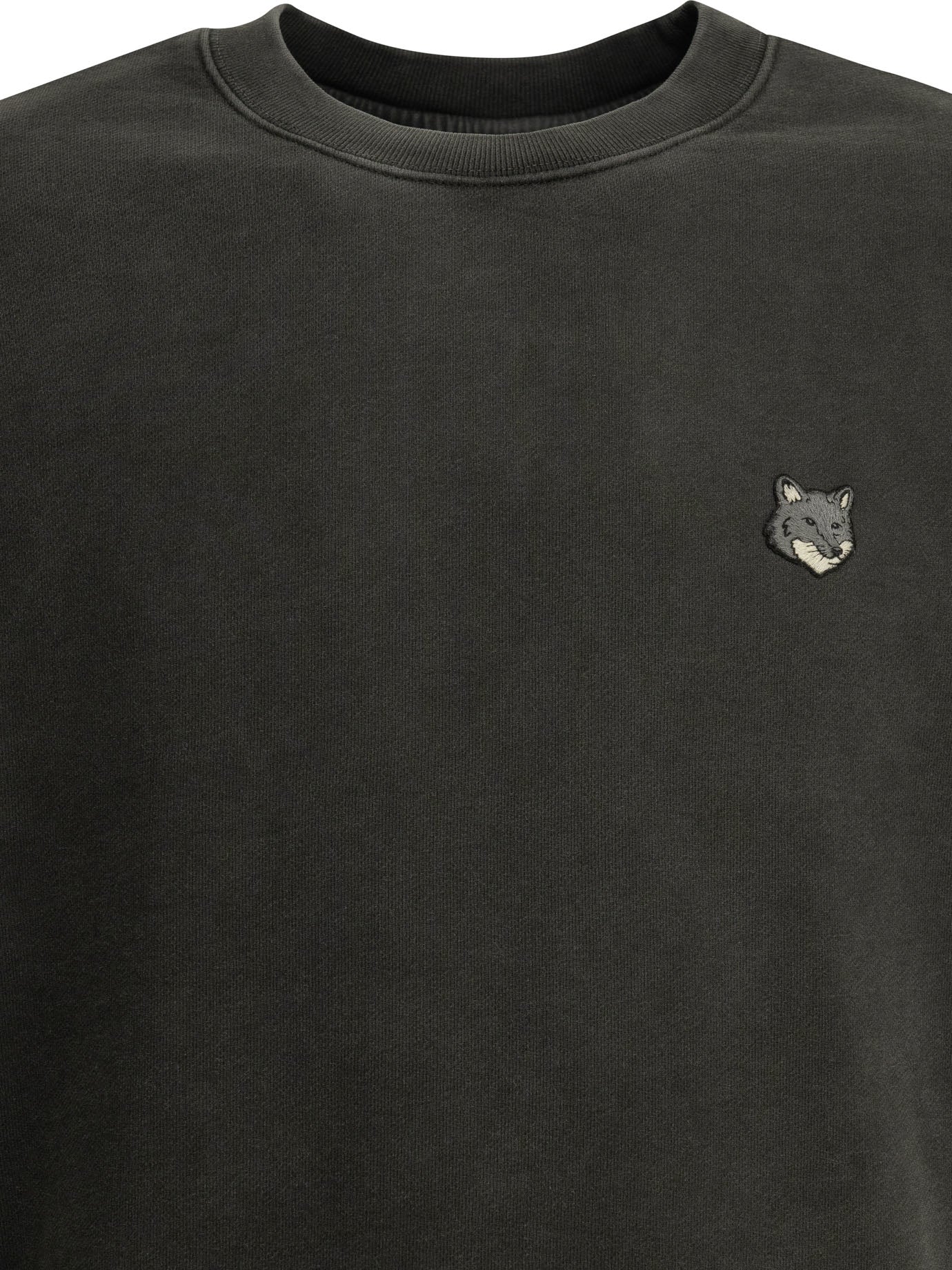 "Fox Head Faded" Crew Neck Sweatshirt Sweatshirts