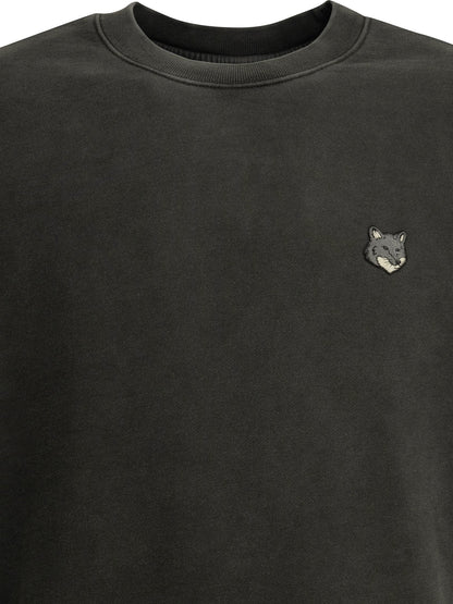 "Fox Head Faded" Crew Neck Sweatshirt Sweatshirts