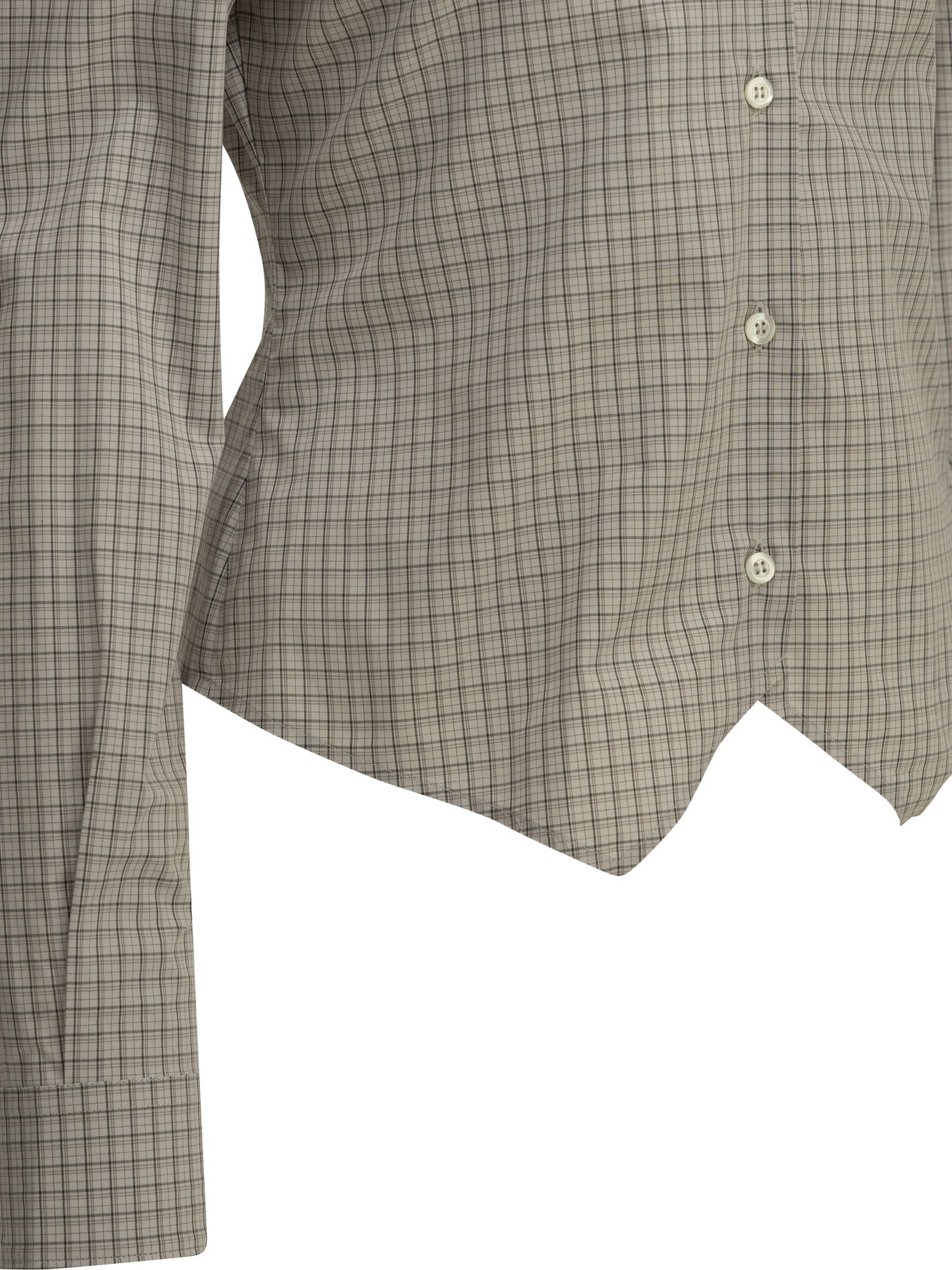 "Pointed Hem" Casual Shirt Shirts