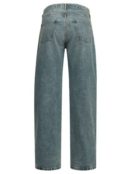 "Boyfriend Paisley" Wide-Leg Jeans Jeans