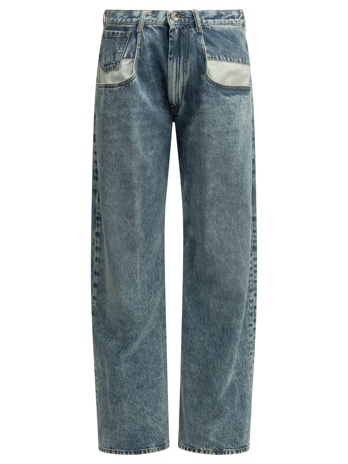 "Boyfriend" Straight-Leg Jeans Jeans