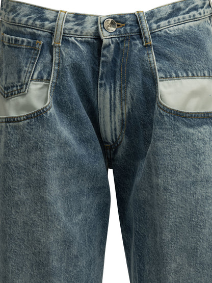 "Boyfriend" Straight-Leg Jeans Jeans
