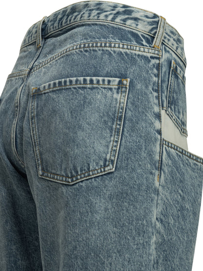 "Boyfriend" Straight-Leg Jeans Jeans