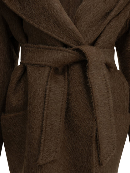 Short camel-colored coat Jackets and Coats