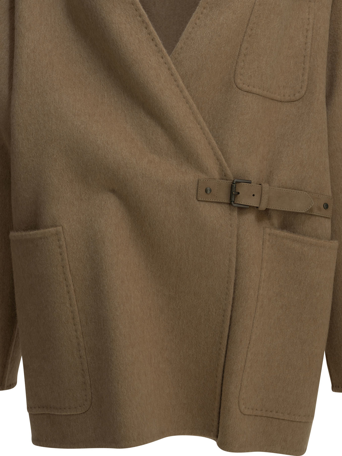 Short coat in camel and mohair Jackets and Coats
