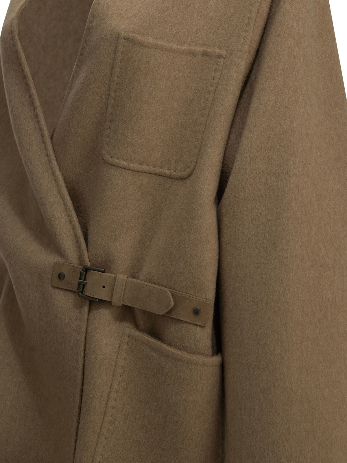 Short coat in camel and mohair Jackets and Coats