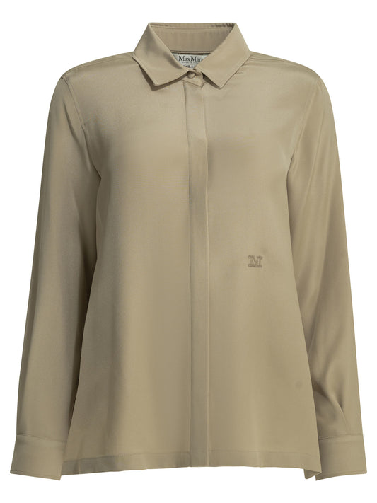 Casual shirt in silk crêpe de Chine Shirts