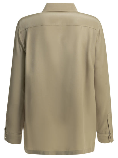 Casual shirt in silk crêpe de Chine Shirts