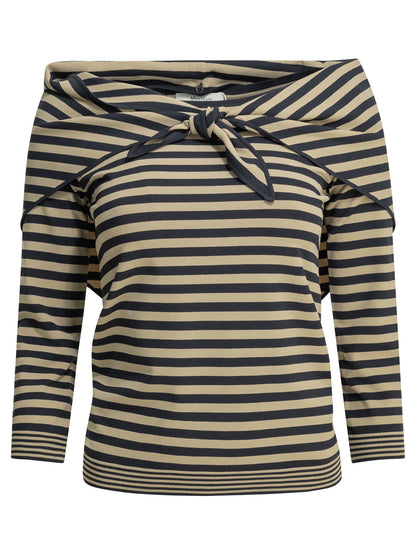 Scarf neck sweater Knitwear