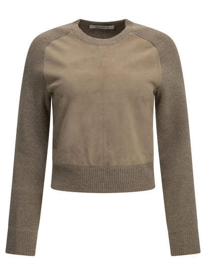 Crew-neck sweater made of wool and cashmere Knitwear