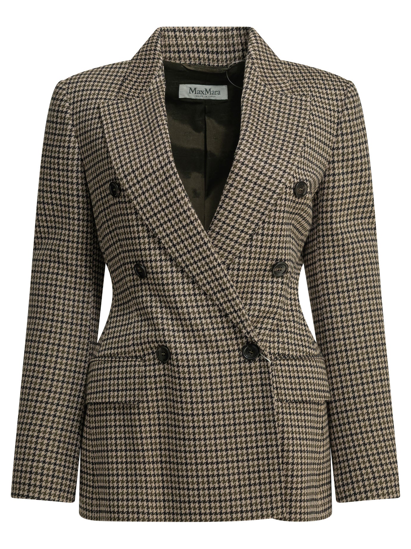 Double-breasted houndstooth blazer Jackets and Coats