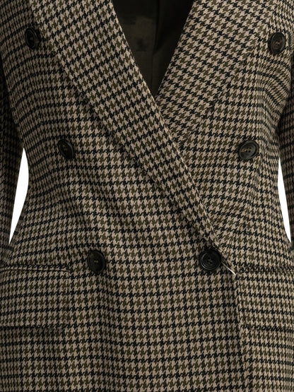 Double-breasted houndstooth blazer Jackets and Coats