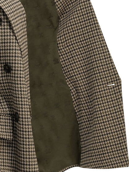 Double-breasted houndstooth blazer Jackets and Coats