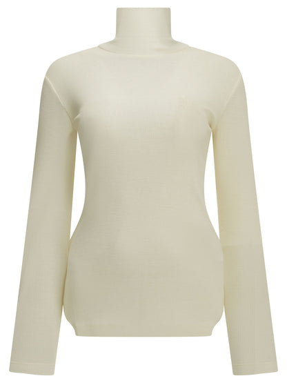 Wool jersey turtleneck sweater Knitwear