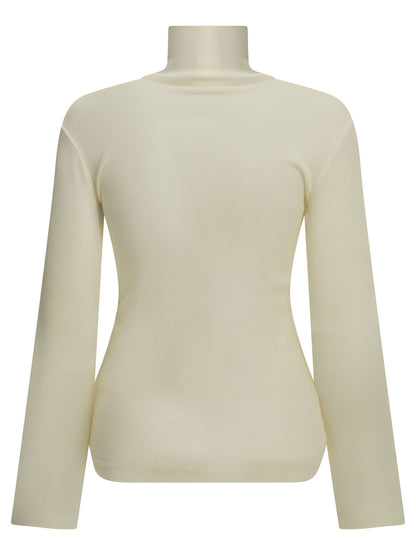 Wool jersey turtleneck sweater Knitwear