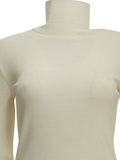 Wool jersey turtleneck sweater Knitwear