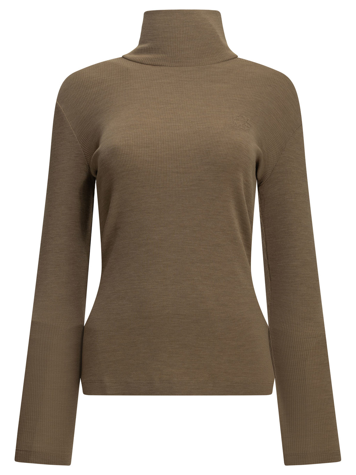 Wool jersey turtleneck sweater Knitwear
