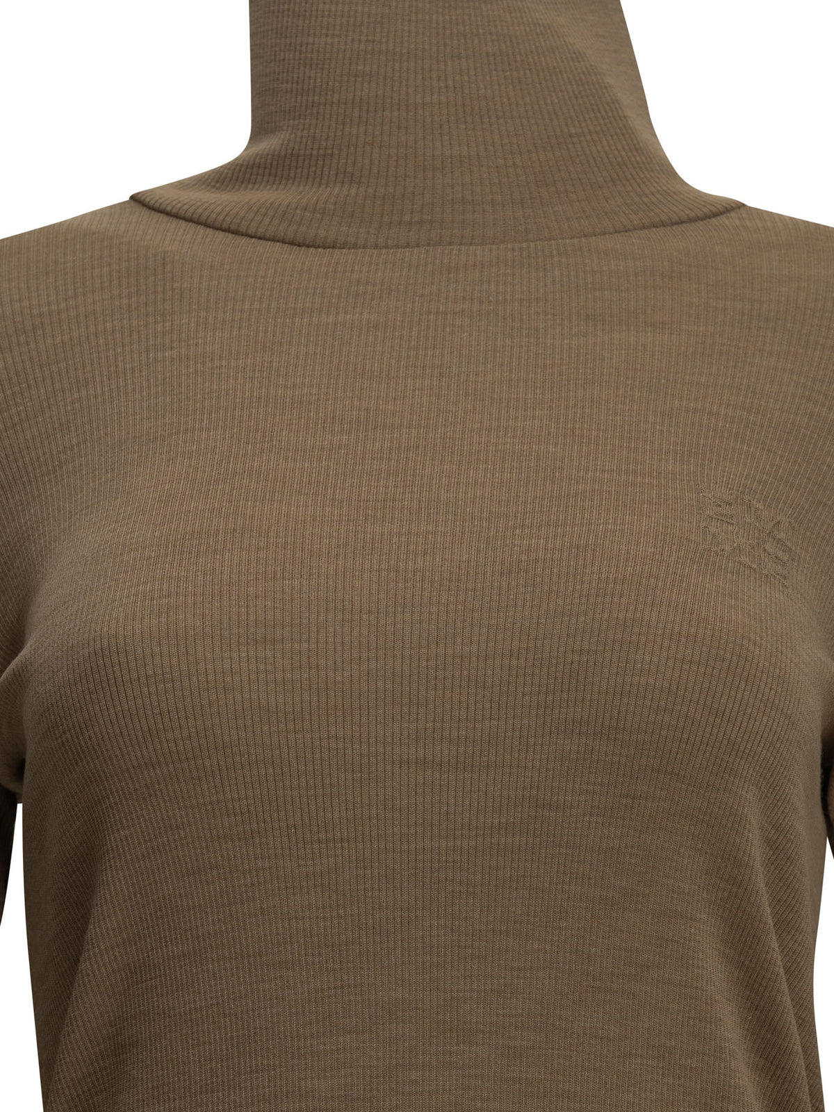 Wool jersey turtleneck sweater Knitwear