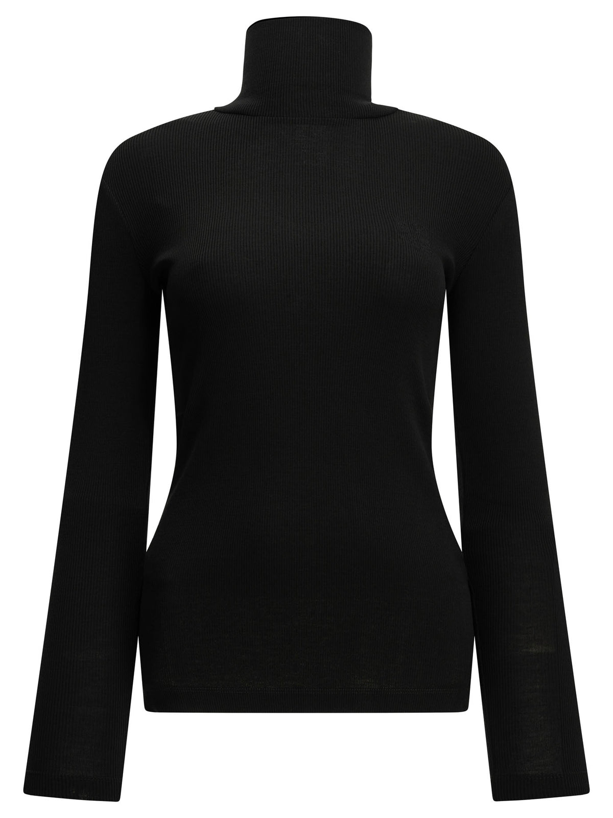Wool jersey turtleneck sweater Knitwear