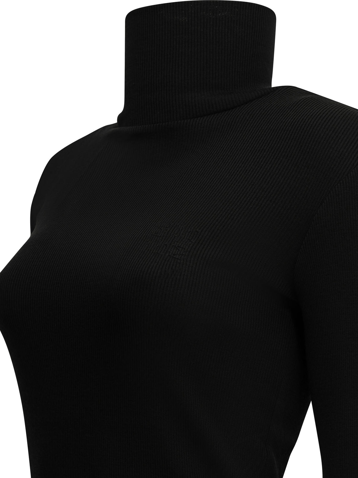 Wool jersey turtleneck sweater Knitwear