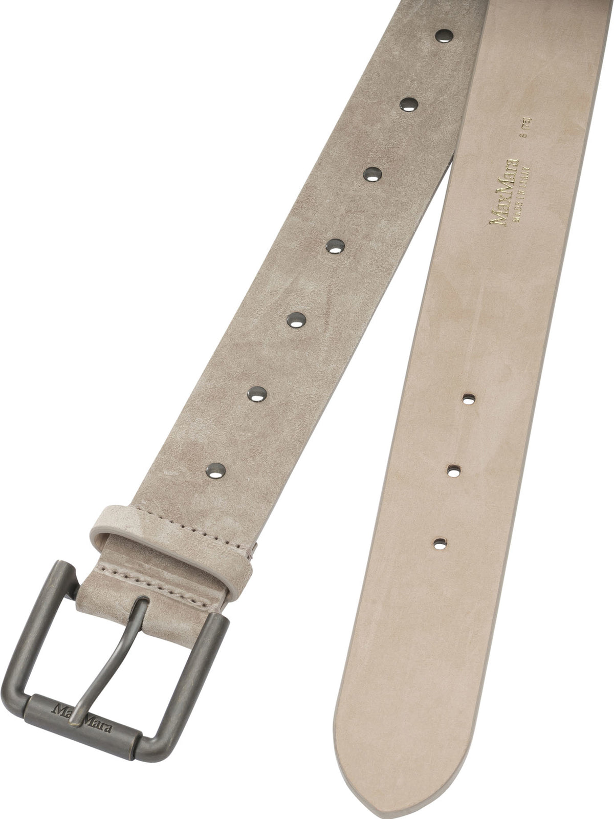 Suede belt with studs Belts