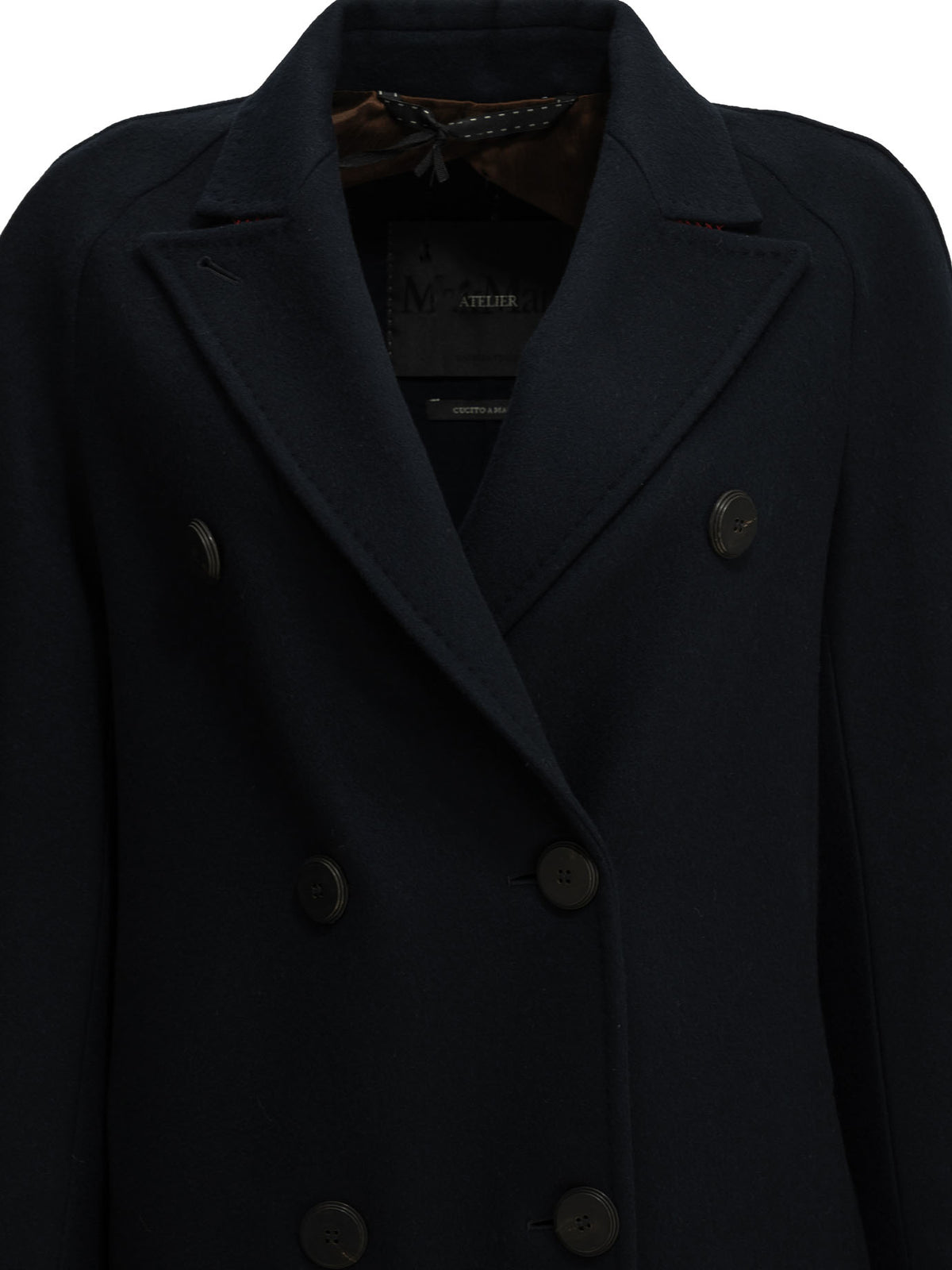Long double-breasted cashmere coat Jackets and Coats