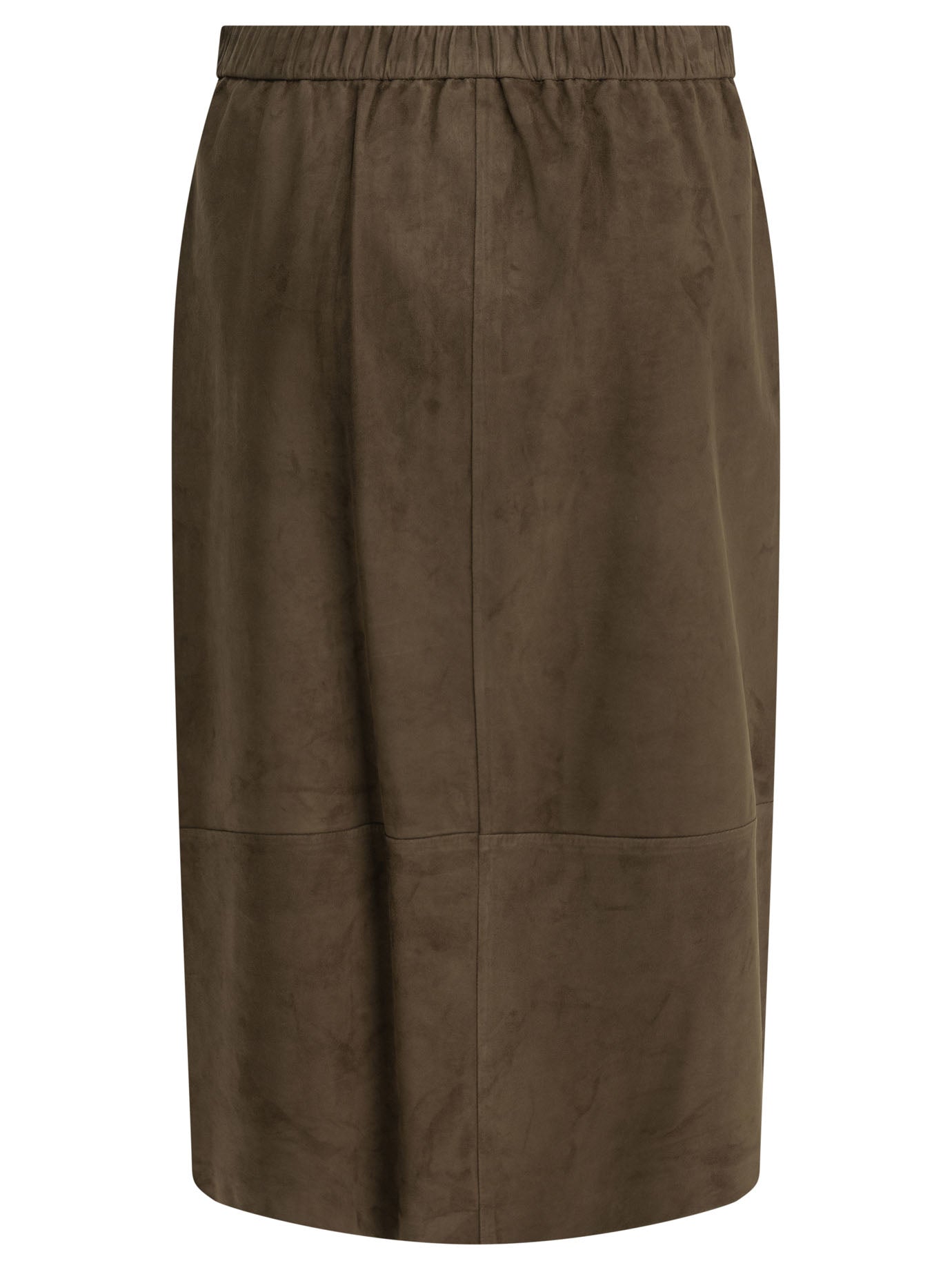Suede leather midi skirt Skirts
