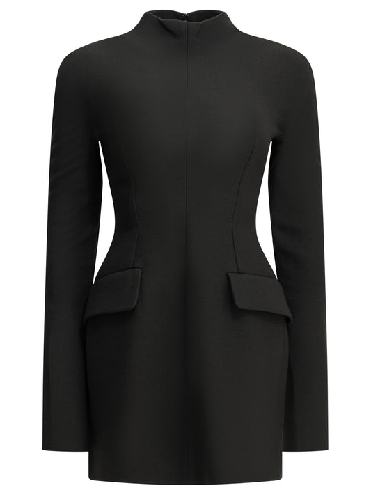 Short dress made of stretch wool Dresses