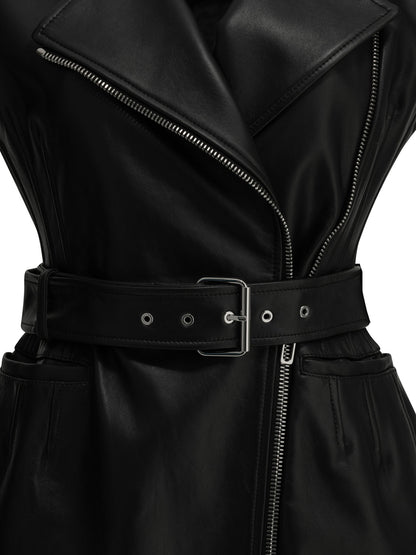 Sleeveless leather jacket Jackets and Coats