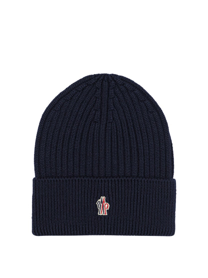 Wool beanie with logo Hats