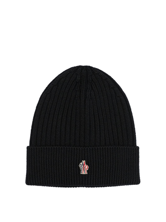 Wool beanie with logo Hats