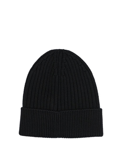 Wool beanie with logo Hats