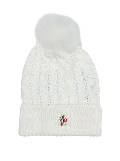 Wool beanie with logo Hats
