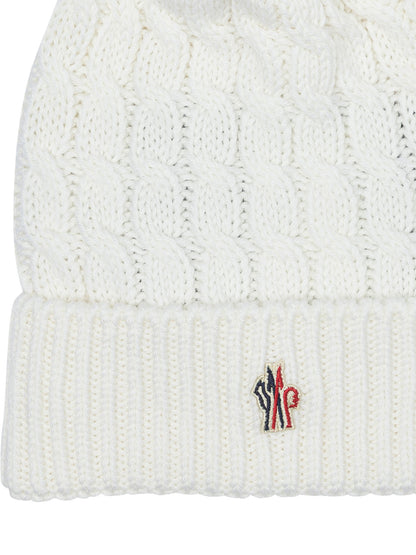 Wool beanie with logo Hats
