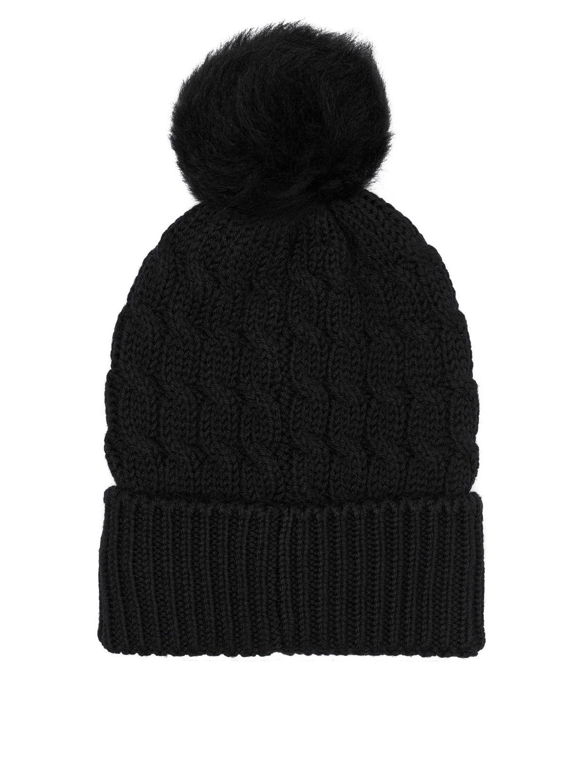 Wool beanie with logo Hats