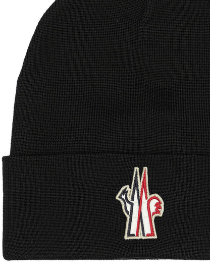 Wool beanie with logo Hats
