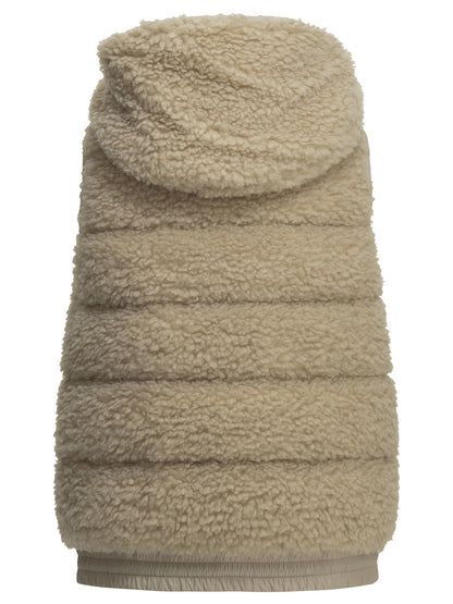 Sleeveless teddy jacket Jackets and Coats