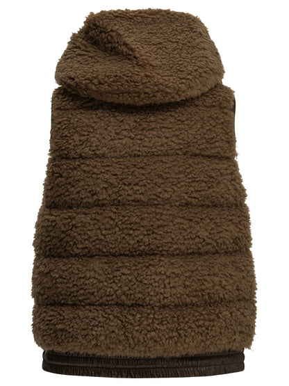 Sleeveless teddy jacket Jackets and Coats