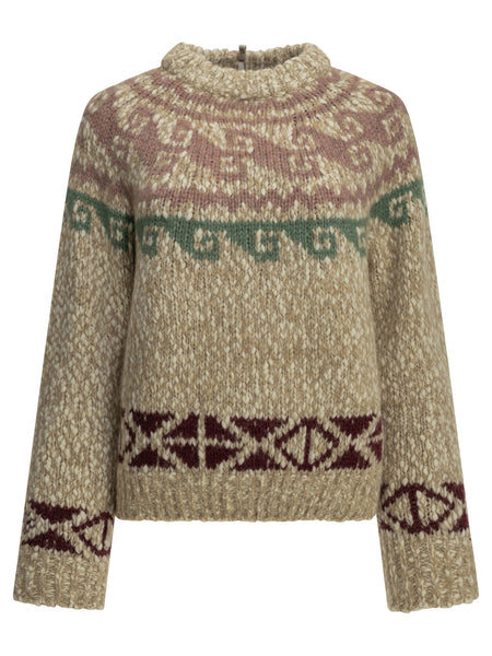 Crew-neck sweater with logo Knitwear