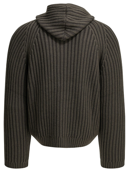 "Level" Zip-Up Sweater Knitwear