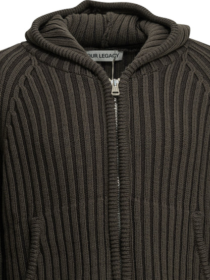 "Level" Zip-Up Sweater Knitwear