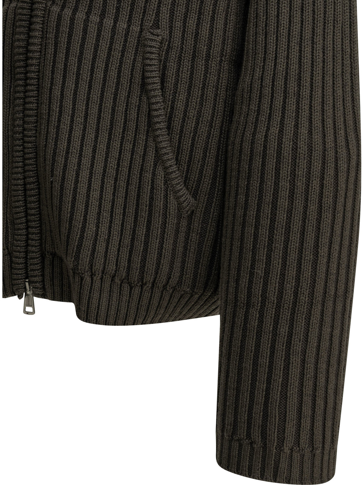 "Level" Zip-Up Sweater Knitwear