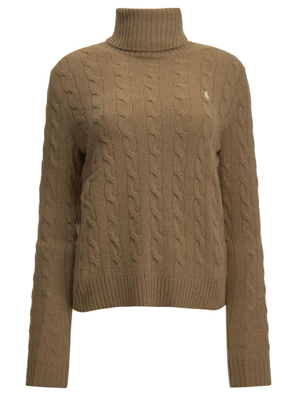 Turtleneck Sweater with Logo Knitwear